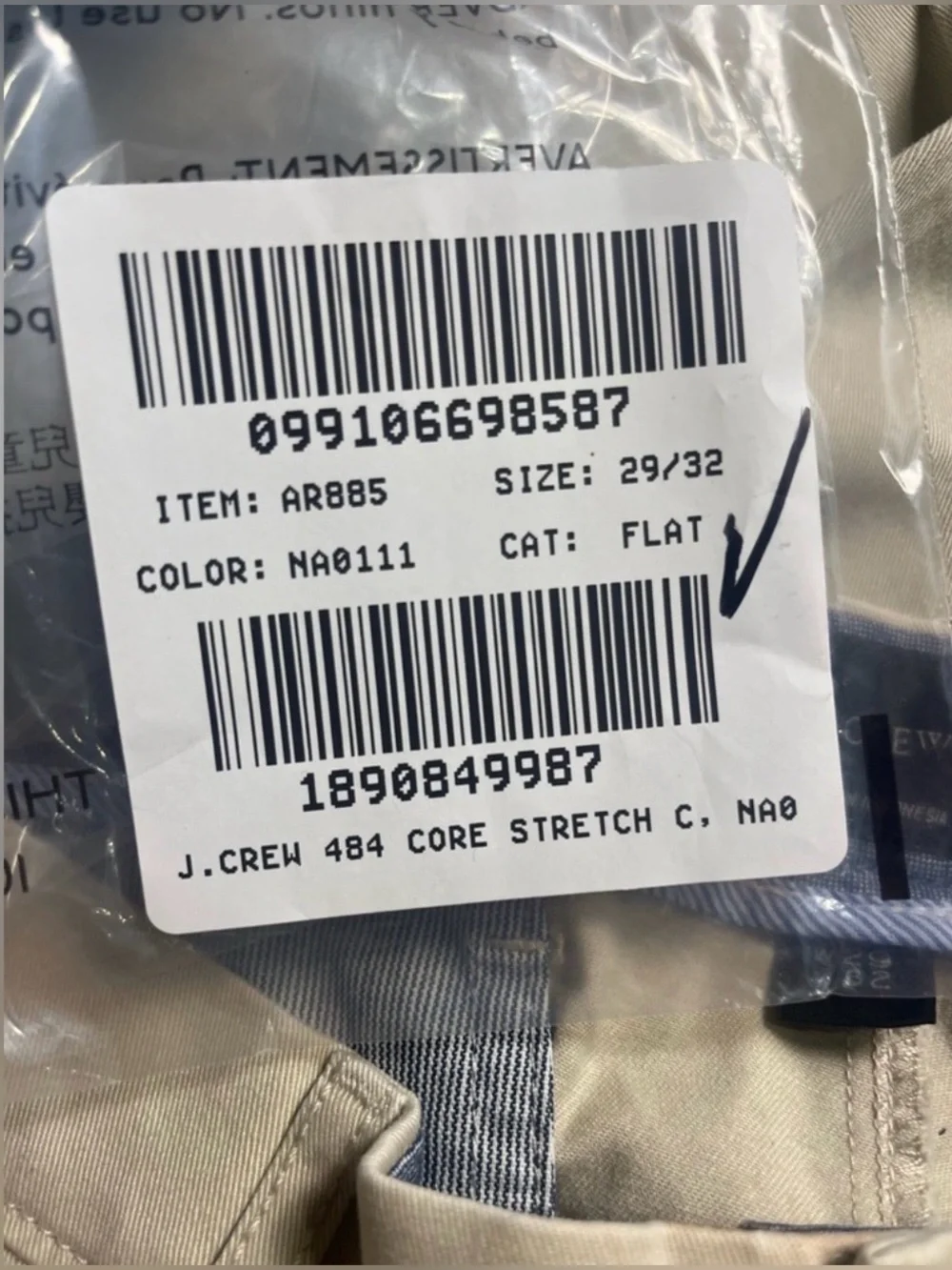 J.Crew 484 Slim-fit stretch chino pant